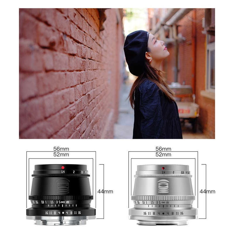TTArtisan 35mm f/1.4 Manual Focus Lens for Fujifilm X (Silver)