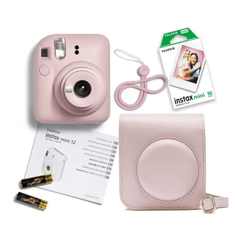Fujifilm INSTAX MINI 12 Instant Film Camera KIT 3 (Blossom Pink)