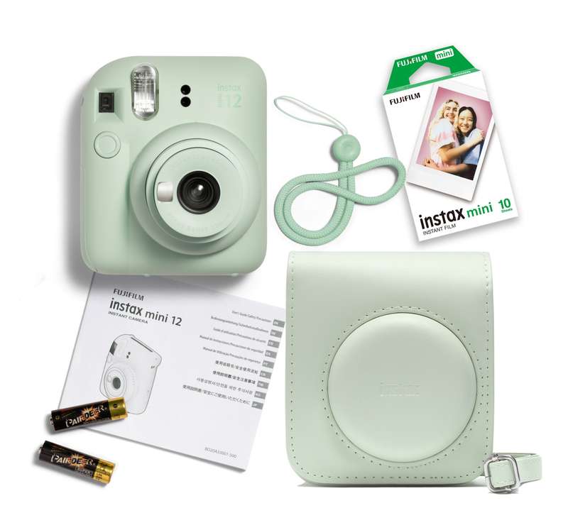 FUJIFILM INSTAX MINI 12 Instant Film Camera KIT 3(Mint Green)