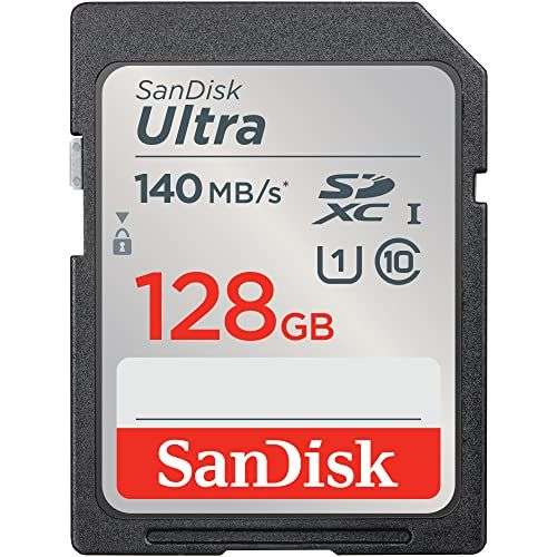 SanDisk Ultra 128GB SDXC Memory Card (140MB/s)