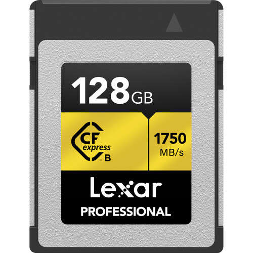 Lexar 128GB Professional CFexpress Type-B Memory Card (Gold Series)