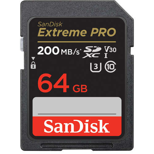 SanDisk 64GB Extreme PRO UHS-I SDXC Memory Card (200mb/s)