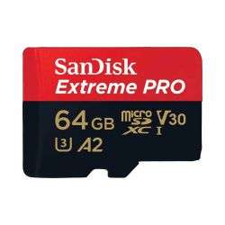 SanDisk 64GB Extreme PRO 200MB/s UHS-I microSDXC Memory Card