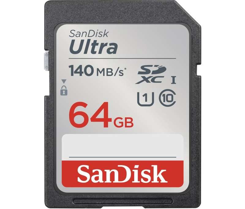 SanDisk Ultra 64GB SDXC Memory Card (140MB/s)