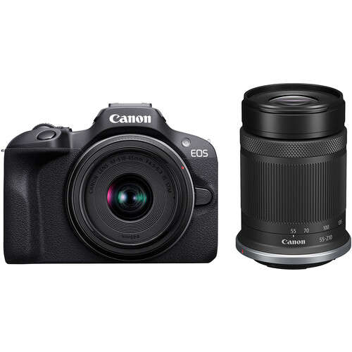 Canon EOS R100 + RF-S 18-45mm + 55-210mm Lens