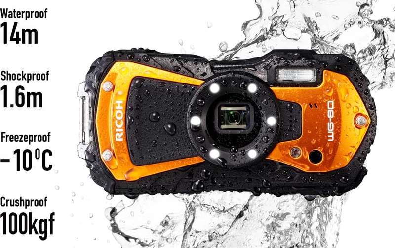 RICOH WG-80 All-weather Adventure Camera (Orange)
