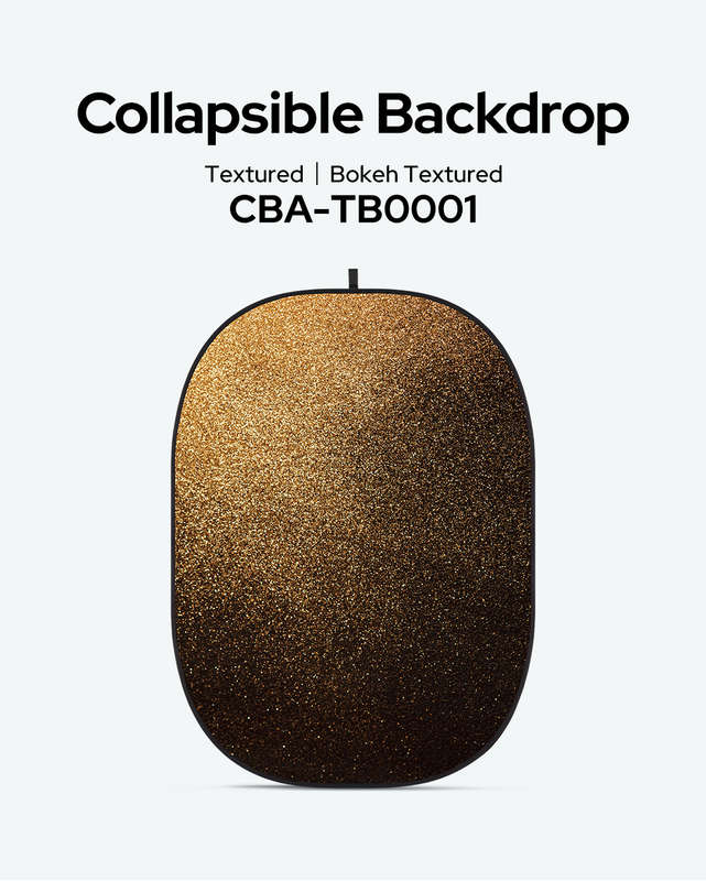 GODOX CBA-TB0001 Bokeh Textured Collapsible Backdrop 1.5mx2m Gold Glitter