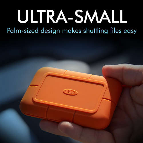 LaCie Rugged USB 3.2 Gen 2 Type-C External SSD 1TB 