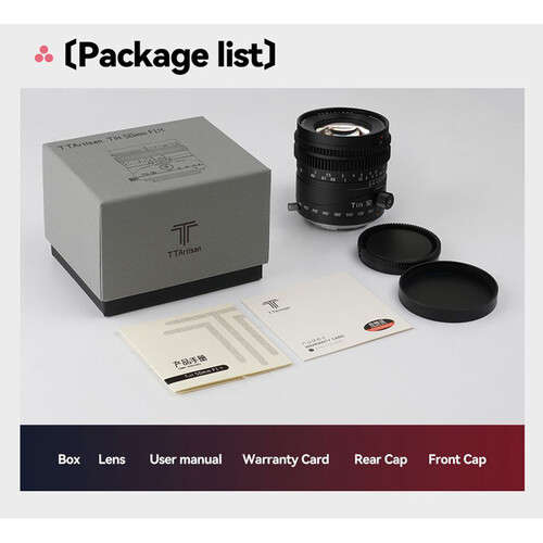 TTArtisan Tilt 50mm f/1.4 Lens (Micro Four Thirds)