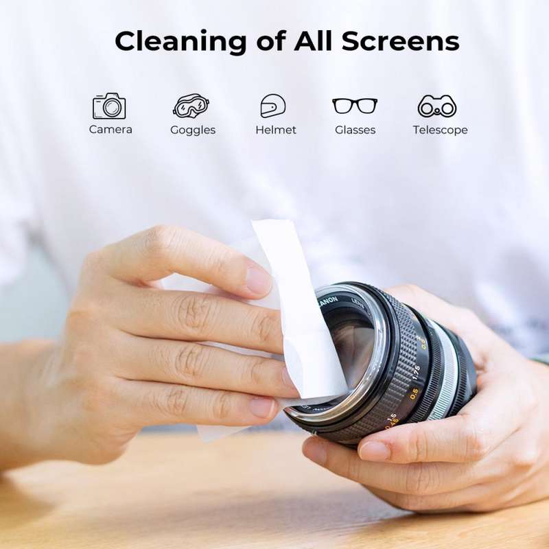 K&F Concept Pack of 120 Professional Lens & LCD Screen Cleaning/Anti-fog Moist Wipes