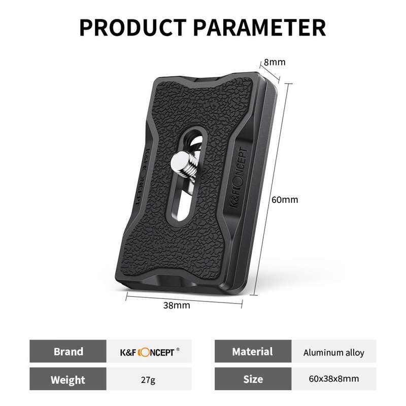 K&#038;F Concept Camera Tripod Quick Release Mounting Plate