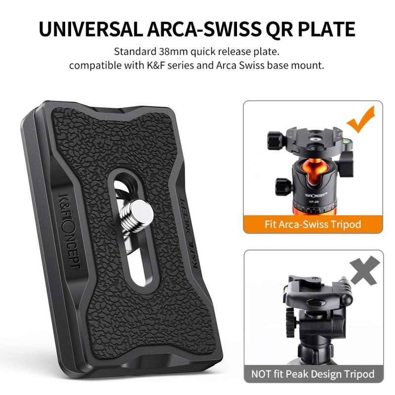 K&#038;F Concept Camera Tripod Quick Release Mounting Plate