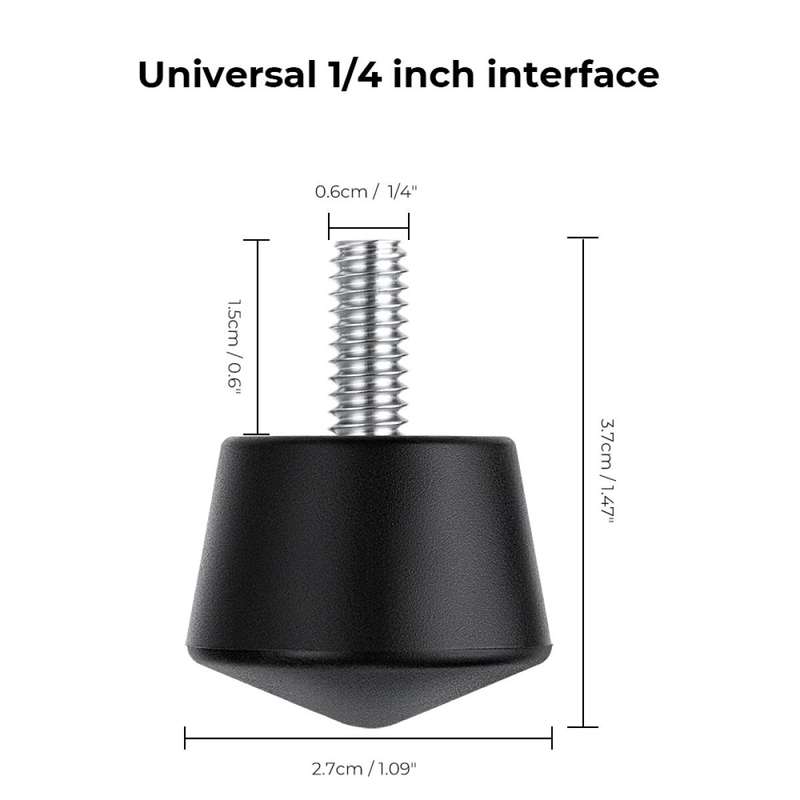 K&F Concept Universal 3 Piece Anti-Slip Rubber Tripod Feet Replacement