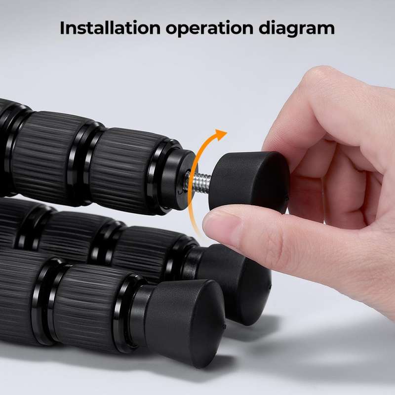 K&F Concept Universal 3 Piece Anti-Slip Rubber Tripod Feet Replacement
