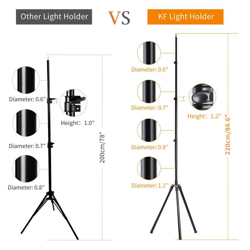 K&F Concept 2,2m Heavy Duty PRO Photography Light Stand KF34-009V1