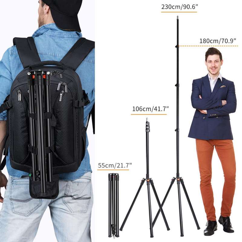 K&F Concept 2,2m Heavy Duty PRO Photography Light Stand KF34-009V1