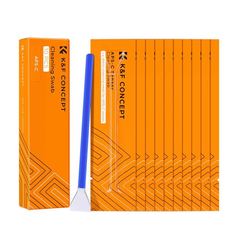 K&F Concept Pack of 10 Sensor Cleaning Swabs for APS-C DSLR or Mirrorless Cameras SKU-1697