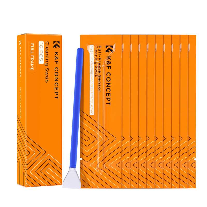 K&F Concept Pack of 10 Sensor Cleaning Swabs for Full Frame DSLR or Mirrorless Cameras SKU-1698