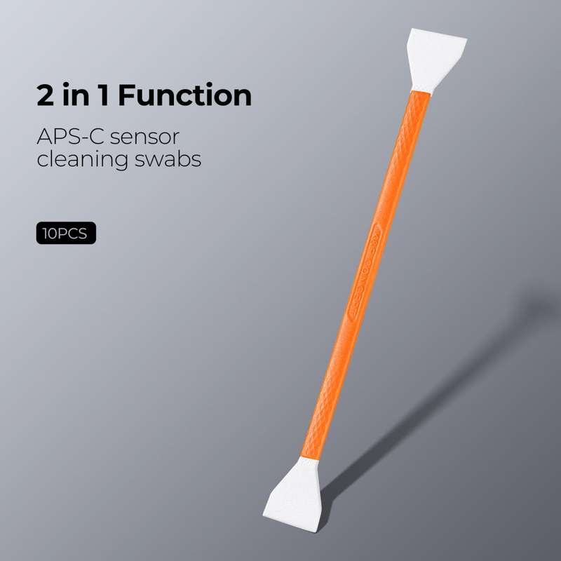 K&F Concept Pack of 10 Dual Head Cleaning Swabs for CMOS APS-C Camera Sensors