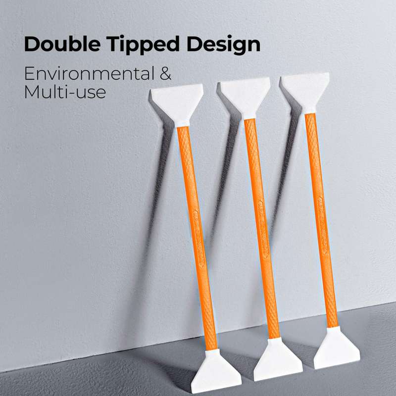 K&F Concept Pack of 10 Dual Head Swabs for Full Frame Camera Sensors with 20ml Cleaning Fluid