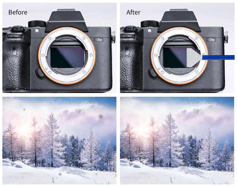 K&F Concept Pack of 10 Swabs for Full Frame Camera Sensors with Cleaning Fluid