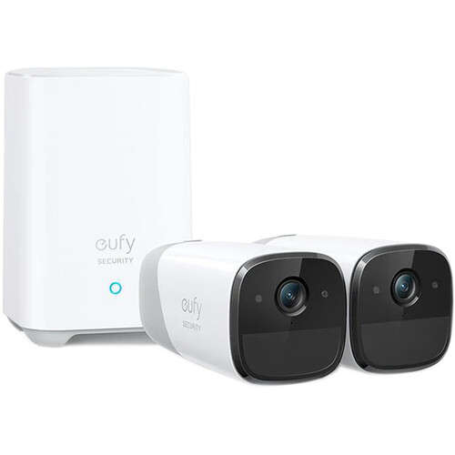 Eufy eufyCam S221 Cam 2 Pro 2+1 4MP Wireless Security Camera Kit (2 Cameras +1 Homebase 2)