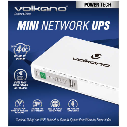 Volkano Constant Series Mini UPS 8800 mAh (White)