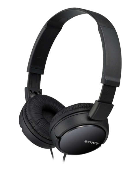 Sony MDR-ZX110 Earphone Foldable Headphones (Black)