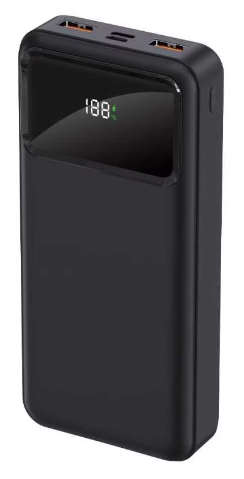 Volkano Punch Series 20 000 mAh Power Bank (Black)