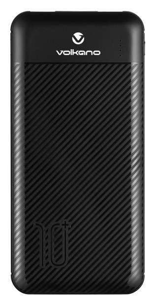 Volkano Fuel Series 10 000 mAh Power Bank (Black)