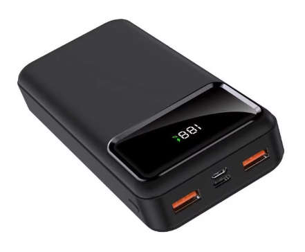 Volkano Punch Series 20 000 mAh Power Bank (Black)