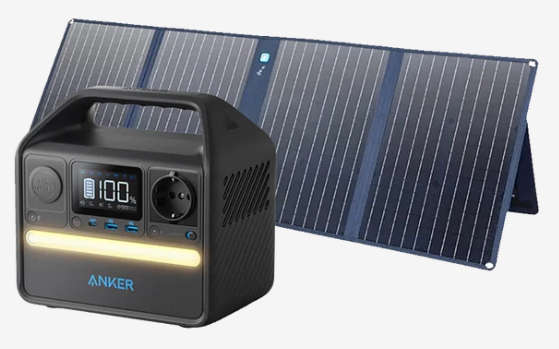 Anker PowerHouse 521 (256W) Power Station + PowerSolar 625 Solar Panel (100W)