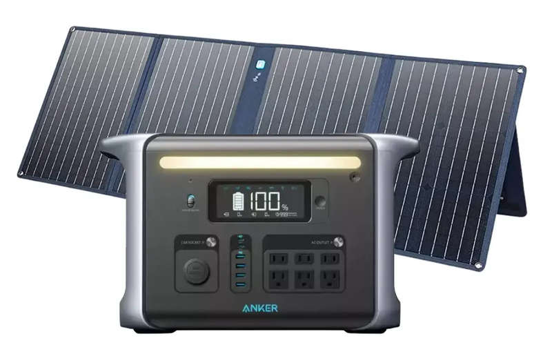 Anker PowerHouse 757 (1229Wh) Power Station + Anker PowerSolar 625 Solar Panel (100W)