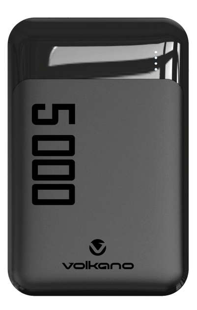 Volkano Punch Series 5000 mAh Power Bank (Black)