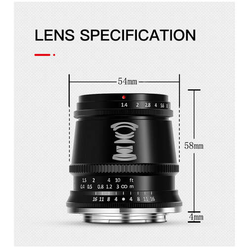 TTArtisan 17mm f/1.4 Lens for Leica L (Black)