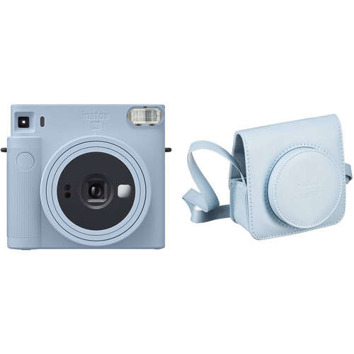 FUJIFILM INSTAX SQUARE SQ1 Instant Film Camera with Case Kit (Glacier Blue)