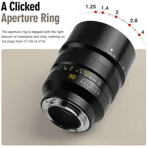 TTArtisan 90mm f/1.25 Lens for Canon EOS R-Mount Cameras