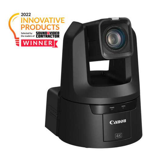 Canon CR-N500 Professional 4K NDI PTZ Camera with 15x Zoom (Satin Black)