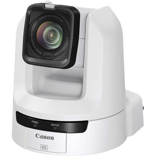 Canon CR-N100 4K NDI PTZ Camera with 20x Zoom (White)