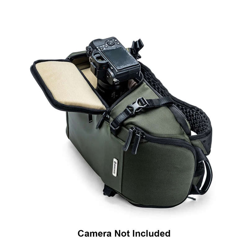 VANGUARD VEO SELECT 37 BRM GR Full Rear-Opening/Quick-Shot Backpack (Green)