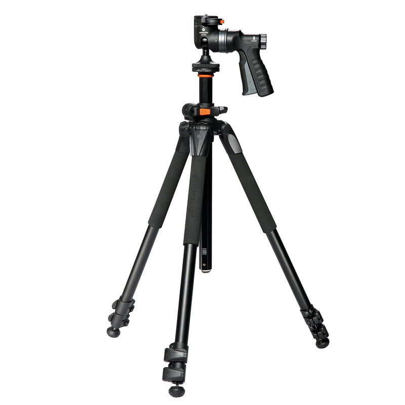 VANGUARD ALTA PRO 263AGH ALUMINIUM TRIPOD, PISTOL GRIP BALL HEAD & OVERHEAD ARM