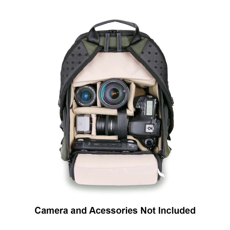 VANGUARD VEO SELECT 37 BRM GR Full Rear-Opening/Quick-Shot Backpack (Green)