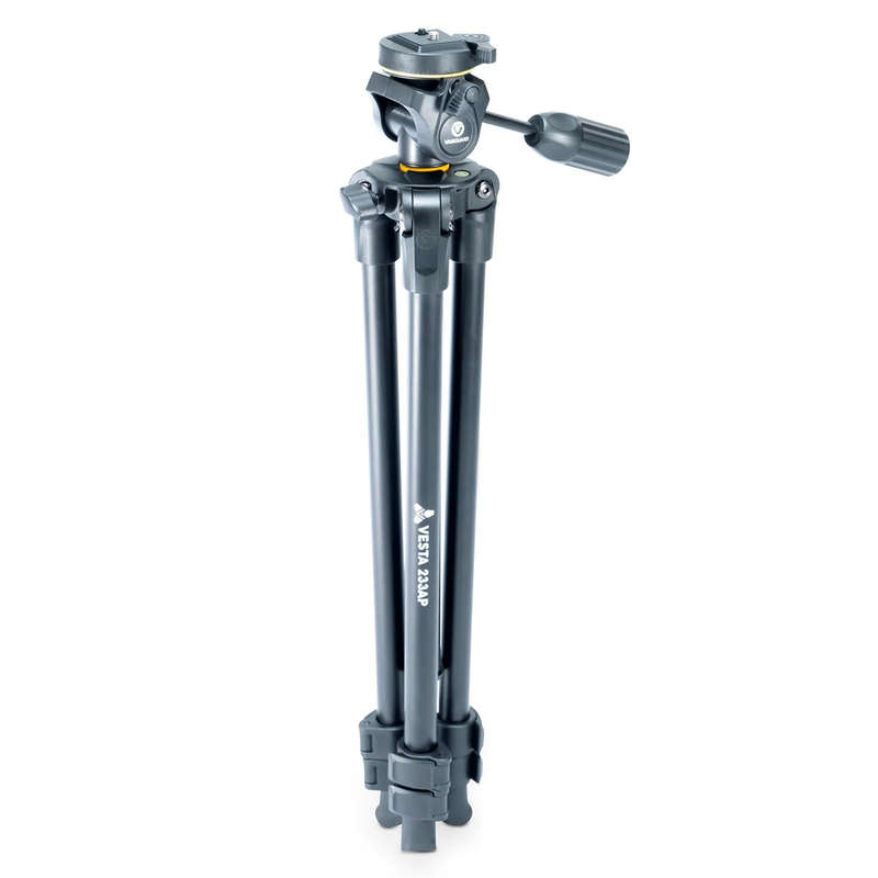 VANGUARD VESTA 233AP ALUMINIUM 3-WAY PAN HEAD TRIPOD, Weighs Just 1.275kg