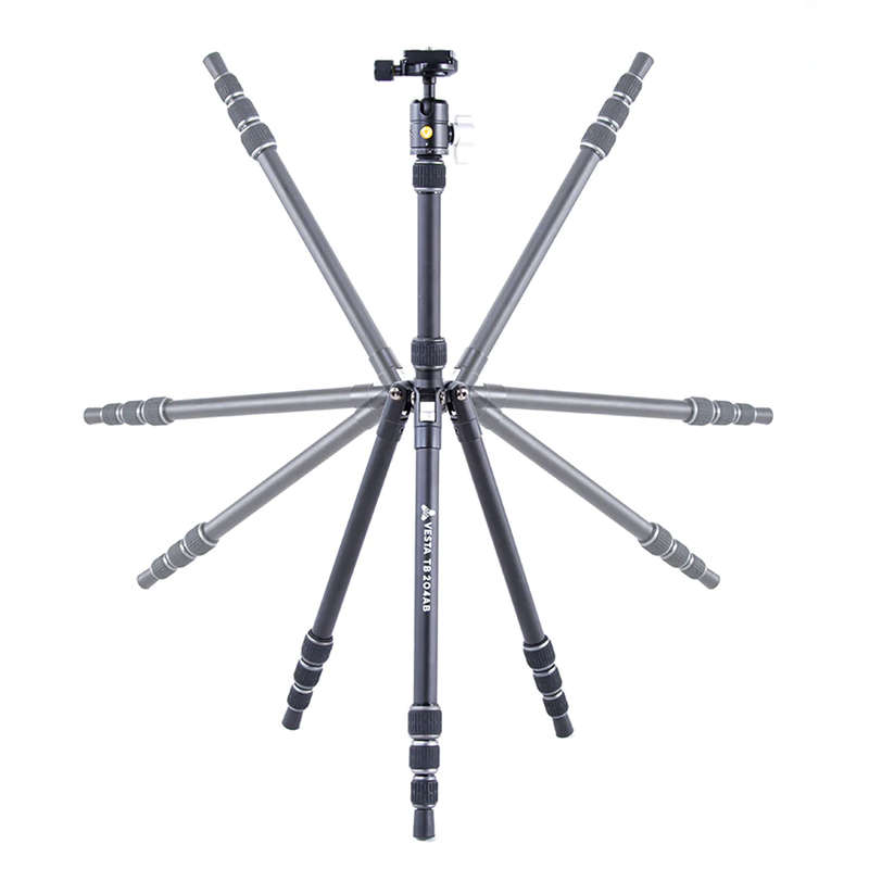 VANGUARD VESTA TB 204AB ALUMINIUM TRAVEL TRIPOD With Arca Swiss T- 46 Ball Head