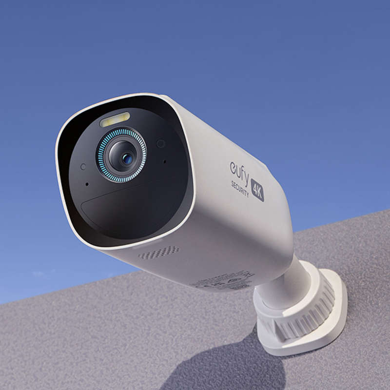 Eufy Security eufyCam 3 4K UHD Solar-powered Add-On Wireless Security Camera (White)