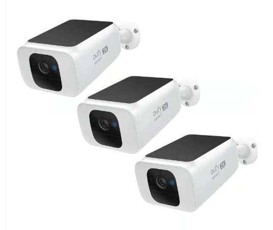 Eufy Security SoloCam S40 Spotlight Indoor & Outdoor Security Camera Tripple Pack Bundle