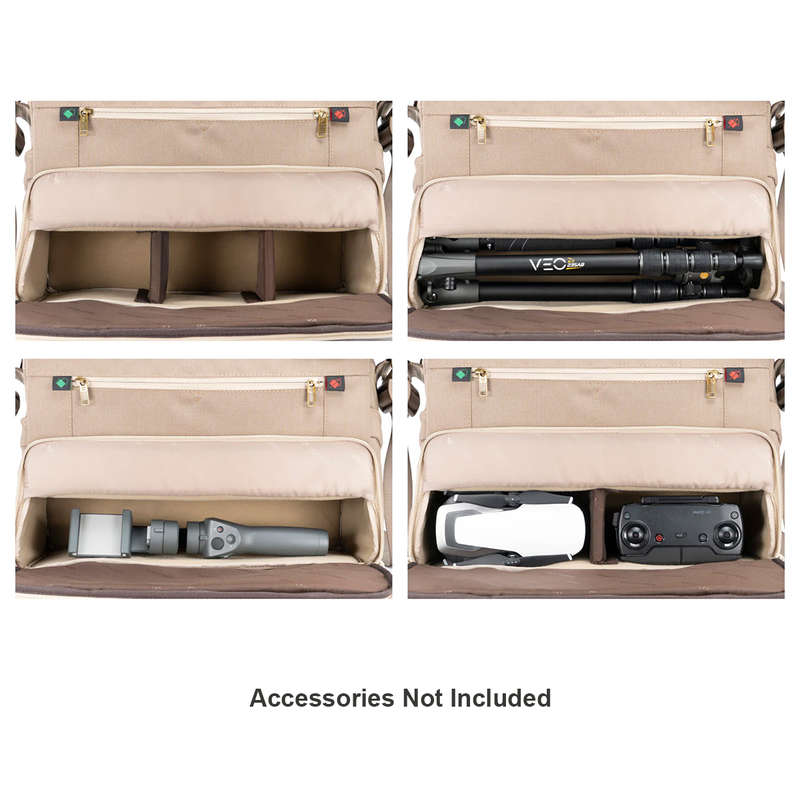 VANGUARD VEO RANGE 38 BG VEO 2S Tripod-holding, Messenger Camera Bag (Tan)