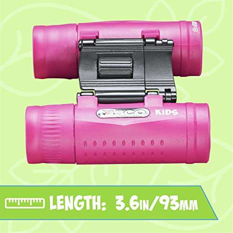 TASCO KIDS 8X21 PINK RP Compact Binocular