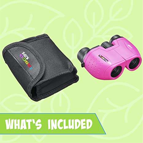 TASCO KIDS 8X21 PINK PORRO Compact Binocular