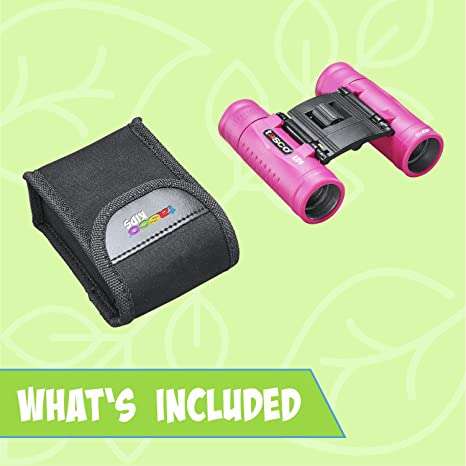 TASCO KIDS 8X21 PINK RP Compact Binocular